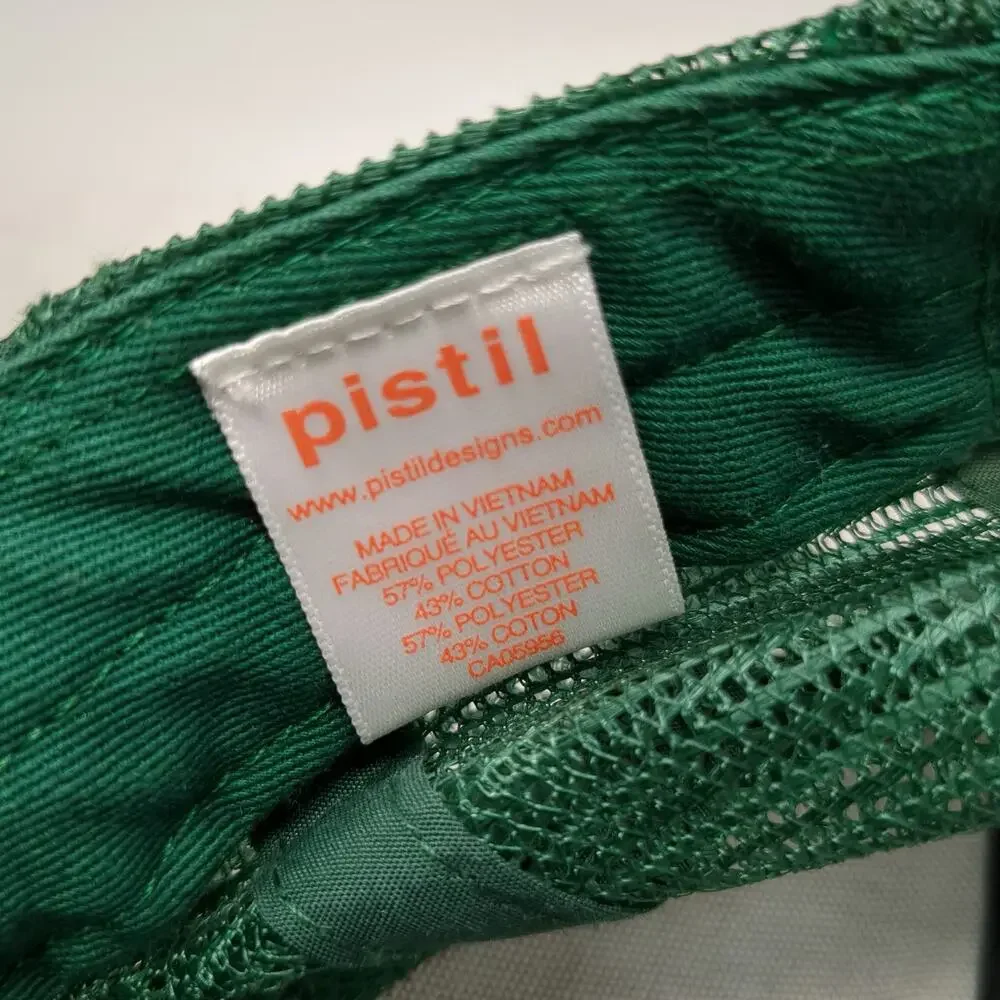 Pistil Trucker Hat One Size Green White Mesh Snapback Pine Tree Hood River Ore